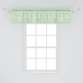 thumbnail image 2 of Ambesonne Leaves Window Valance, Simplistic Branches Plants, 54" X 12", Fern Green and White, 2 of 3