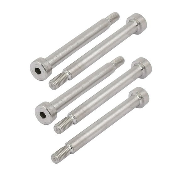 5pcs Hex Socket Shoulder Bolt 6mm Shoulder Dia 50mm Shoulder Length M5 Thread
