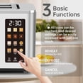 thumbnail image 2 of SEEDEEM Touch Control Screen Toaster, Smart Stainless Toaster, 6 Shade Setting, 6 Bread Selection, Countdown, Removable Crumb Tray, 900W, Peach Pink, 2 of 7