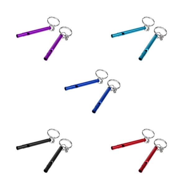 2pcs Supervivencia Al Aire Libre Camping Entrenamiento Silbato De Seguridad De Púrpura / Azul Cielo / Azul Real / Negro / Rojo Soledad Silbato