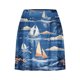 thumbnail image 3 of Faldas de Tenis Plisadas para las Mujeres Estampado de Hoja de Verano Atlético Elástico, Falso Pantalones Cortos de Dos Piezas, 3 of 5