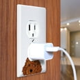 thumbnail image 3 of WIRESTER 1-Gang Duplex Outlet Cover Wall Plate/Switch Plate Cover, Animal Brown Toy Poodle Puppy Dog, 3 of 6