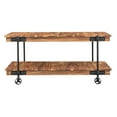thumbnail image 2 of Coast To Coast Imports Kingston Sheesham Wood & Iron Metal Brown Console Table, 2 of 4