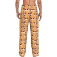 thumbnail image 2 of Bixox Men's Dachshund Dog Puppy Patterned Pajama Pants with Pockets Lounge Clothes for Home, 2 of 5