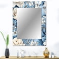thumbnail image 1 of Designart "Ethereal Flourishing Rococo VII" Floral Wall Mirror, Printed Blue Wall Mirror, Traditional Bathroom Wall Mirror, Decorative Floral Mirror - 30x40 Inch, 1 of 5