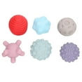 thumbnail image 2 of Bola sensorial suave, 6 piezas Bola sensorial para apretar para bebé con textura para bebé Bola sensorial Juguete de apariencia llamativa, 2 of 8