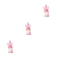 thumbnail image 4 of Cateissary Decoraciones de Pascua Artesanías encantadoras Festival de interior al aire libre Adorno Diseño de escena Oreja de conejo Gnomo Rosado 3piezas, 4 of 6