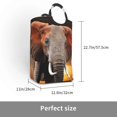 thumbnail image 3 of Bingfone Elephant Sunset In Kenya Laundry Hamper,Large Canvas Fabric Lightweight Storage Basket Toy Organizer Dirty Clothes Collapsible, 3 of 6
