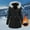 Black, variant on Antqov Fleece Jacket Women, Solid Color Long Zipper Button Thick Collar Cinched Waist Hooded Jackets with Multiple Pockets, Winter Outdoor Windbreak Thickened Comfortable Warm Coats