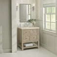 thumbnail image 5 of James Martin Vanities 30" Single Vanity, Bright White w/ 3 CM Eternal Marfil Top, 5 of 7