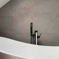 thumbnail image 2 of Kibi Cube Floor Mount Tub Filler With Hand Shower - Matte Black, 2 of 3