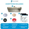 thumbnail image 6 of SparkPod High Pressure Rainfall Shower Head, Easy Install, Energy Saving (8 inch Square, Brushed Nickel), 6 of 7