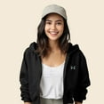 thumbnail image 4 of Dalix Butterfly Embroidered Fleece Cropped Zip Hoodie Cold Fall Winter Womens in Black S Small, 4 of 5