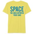 thumbnail image 1 of Jem - Camiseta gráfica para hombre entre tus orejas, color amarillo, pequeña, 1 of 1