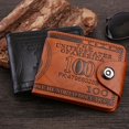 thumbnail image 5 of Cartera para hombre retro variable con hebilla magnética corta con patrón de dólar estadounidense, cartera para hombre, cartera de estilo empresarial con múltiples tarjetas, 5 of 5