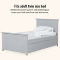thumbnail image 2 of Dream on Me Adjustable Toddler Bed Rail, White Mesh, 2 of 6