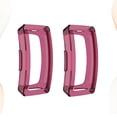 thumbnail image 4 of Miangastore 2pcs Half Cover Protective Case Hollow Cover TPU Shell Shockproof Anti-Scratch Sports Accessories for Smart Watch (Dark Red), 4 of 8