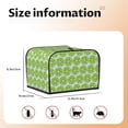 thumbnail image 4 of KLL Green Lemon Slices Print 4 Slice Toaster Dust Covers Kitchen Small Appliance Cover with 2 Pockets,Can hold Jam Spreader Knife & Toaster Tongs (12.4 x 10.6 x 8.2), 4 of 6