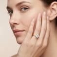 thumbnail image 5 of Rosec Jewels IGI Certified Lab Grown Diamond Engagement Ring - 0.98 Carat - E-VS1 Quality - with Jewelry Box, 10K Yellow Gold, US 11.50, 5 of 8