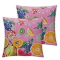 thumbnail image 2 of Acheng Corduroy Throw Pillow Covers Cushion Cover Cute Grapefruit Pattern Square Pillowcases for Living Room Super Soft Decorative Pillow Case for Sofa Home Decor Case for Floor,Set of 2 White, 2 of 6