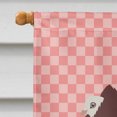 thumbnail image 3 of Carolines Treasures BB7948CHF Capuchin Red Pigeon Drapeau de Maison en Toile à Carreaux Roses, 3 of 4