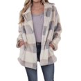 thumbnail image 4 of "Aayomet Long Winter Coats For Women Women Thicken Warm Winter Coat Hood Down Parka Fur Outdoor Overcoat Long Jacket Outwear,Beige M", 4 of 5