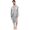 thumbnail image 1 of Luxurious Men's Cotton Robe Knit Bathrobe, 1 of 8