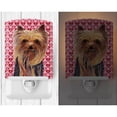 thumbnail image 2 of Caroline's Treasures SC9274CNL Yorkie Hearts Love and Valentine's Day Portrait Ceramic Night Light, 6x4x3", multicolor, 2 of 2