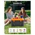 thumbnail image 6 of 63 QT Portable Cooler, Long Ice Retention Hard Cooler with Handles & Cup Holders, Lightweight Insulated Cooler Box for Camping, Picnics, Travel, 6 of 9