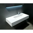 thumbnail image 2 of Castello USA Juniper Stone Solid Surface Wall-mounted Vessel Sink Black 72", 2 of 5