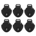 thumbnail image 1 of 6pcs Plastic Golf Club Head Covers with Large Interchangeable Number Tags for Golf Drivers, 1 of 8