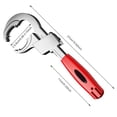 thumbnail image 2 of Llave de doble cabeza llave de tubo de agua de aleación de aluminio herramienta manual de reparación para baño, 2 of 9