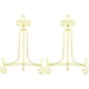 thumbnail image 1 of Caballete dorado de 10 pulgadas, soporte para platos, soportes de exhibición decorativos para fotografías, marcos de fotos, platos decorativos, pinturas y piezas de arte. (Paquete de 2), 1 of 5