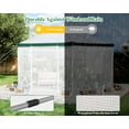 thumbnail image 2 of Jocisland 13.5x13.5x9 ft Hexagonal Walk-in Greenhouse for Outdoors, Heavy-Duty Greenhouse with Windbreak Ropes, PE Cover for Garden, White/Green, 2 of 9