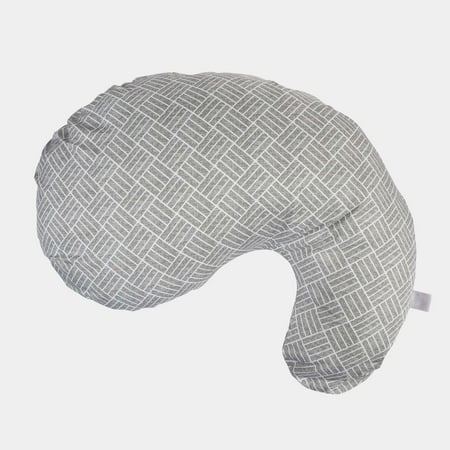 UPC: 0769662032551 | Boppy Cuddle Pregnancy Pillow with Comfy Body-conforming Hypoallergenic Fiber Fill & Easy-on Removable Cover Contoured Design for Versatile Support from Pregnancy thru Postpartum Gray Basket Weave