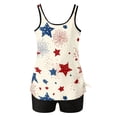 thumbnail image 5 of 4th Of July Two Piece Tankini Swimsuit for Women 2026 Tummy Control Full Coverage Bathing Suits, 5 of 7