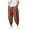 Coffee, variant on Men's Harem Pants Loose Fit Casual Elastic Waist Comfortable Wide Leg Breathable Lightweight Streetwear