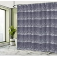 thumbnail image 5 of Ambesonne Abstract Shower Curtain, Polka Dotted Flows Pattern, 69"Wx84"L, Dark Indigo and White, 5 of 5