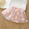 thumbnail image 2 of Floleo Girls Floral Tulle Tutu Skirt Kids Elastic Waist Layered Mesh Skirt 3D Flower Applique Skirt Lightweight Party Skirt for Play and Special Occasions(Pink,3 Years), 2 of 7