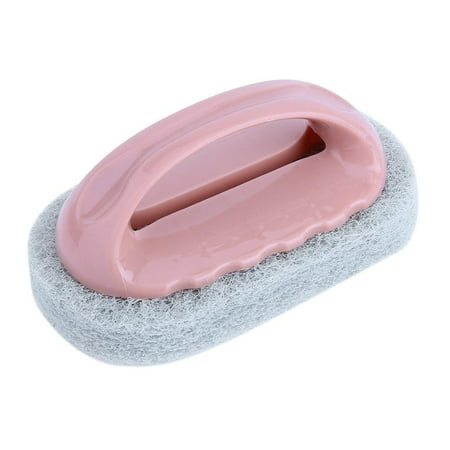 

RNUIOH Sponge Strong Decontamination Cleaning Brush Tiles Pot Washing Brush(Pink)