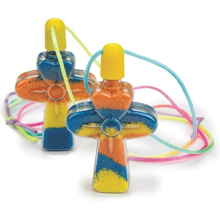 - Sand Art Cross Necklace Kit, Pack of 24