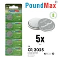 thumbnail image 4 of PoundMax Piles CR 2025 3v Pile Bouton au Lithium Pack Combo - 5 Unités, 4 of 4