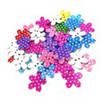 thumbnail image 7 of 50 Pieces Floral Dot Wooden Button 2 Holes Sewing Buttons for Clothes DIY 25mm, 7 of 7