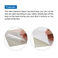 thumbnail image 4 of Unique Bargains Bling Rhinestone Sheet Self Adhesive Sticker 9.44 x 7.87 Inch DIY Car Decoration Sticker White, 4 of 6