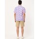 thumbnail image 5 of Lars Amadeus Camisas de bloque de color con cierre de botones y mangas cortas con estampado de rayas de verano para hombre Azul rosado L, 5 of 6