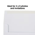 thumbnail image 2 of Staples Photo Gummed Invitation Envelopes 4 3/4" x 6 1/2" White 150/Carton ST16985-CCVS, 2 of 4