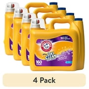 (4 pack) Arm & Hammer Plus OxiClean Odor Blasters Fresh Burst, 160 Loads Liquid Laundry Detergent, 208 fl oz