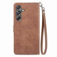 thumbnail image 2 of SYITOOCK Phone Case for Samsung Galaxy A15 5G, Shockproof PU Leather Wallet Case with Card Slots Anti-Scratch Stand Magnetic Flip Zipper Pocket Cover for Samsung Galaxy A15 5G, Brown, 2 of 6