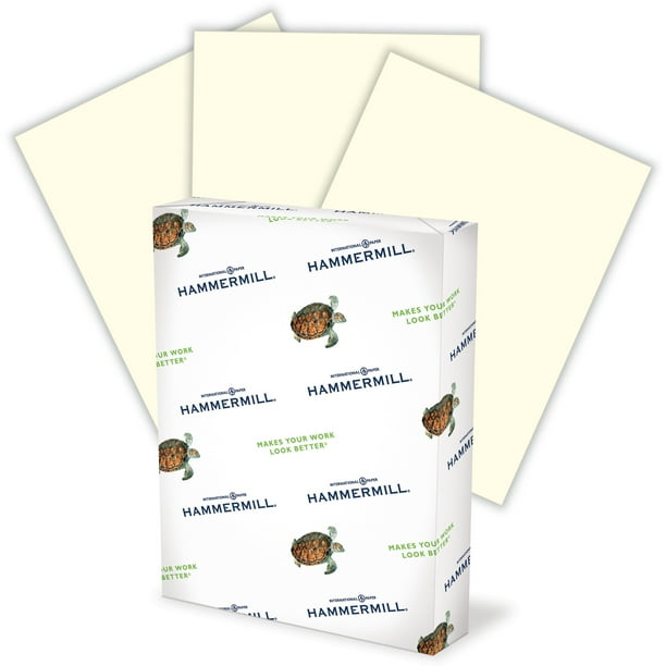 Hammermill Paper for Copy 8.5x11 Laser, Inkjet Colored Paper 30 Recycled, Cream, 500 / Ream