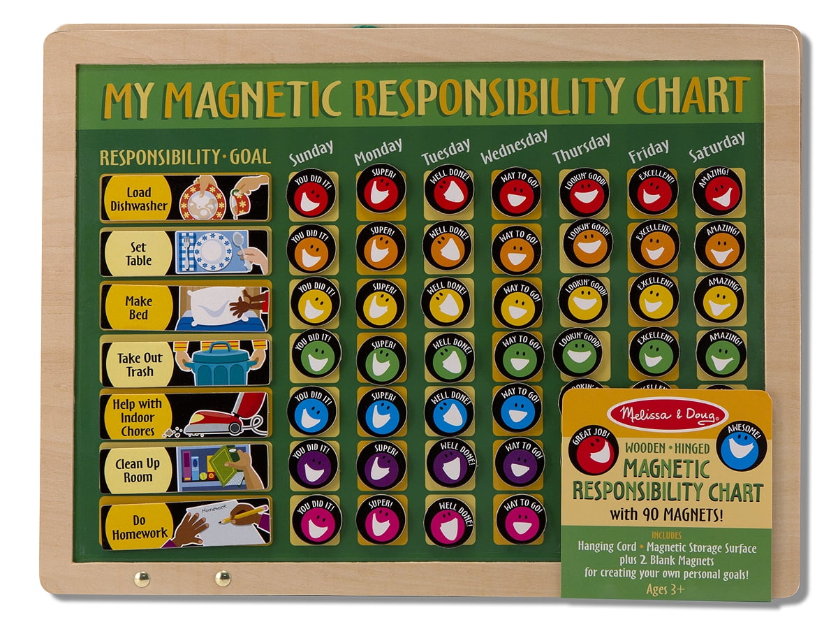 melissa and doug responsibility chart replacement magnets